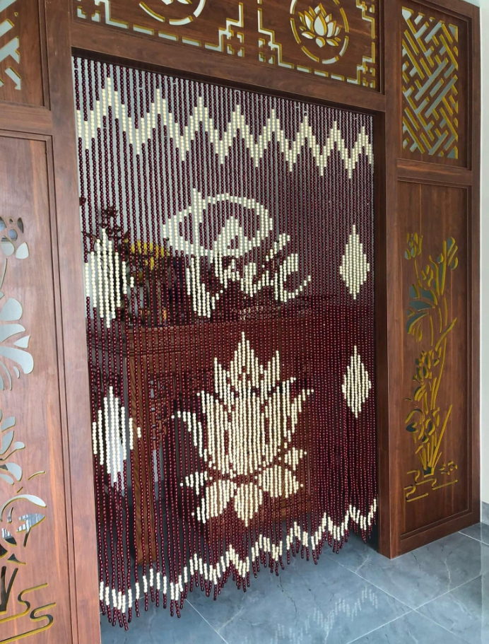 Màn Rèm hạt gỗ phong thuỷ